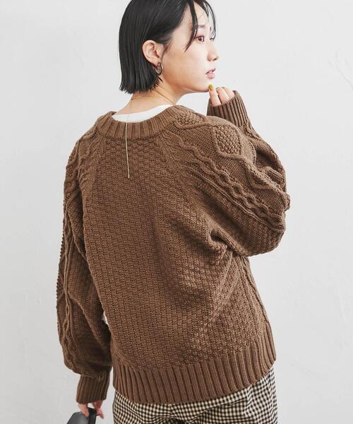 まりるさま専用コーエン　ケーブル縄編みカーディガン coen（コーエン）の「［洗える］ケーブル縄編みカーディガン