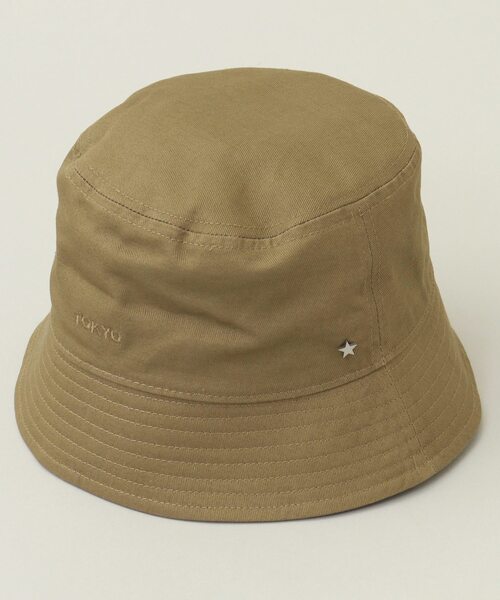 CONVERSE TOKYO（コンバーストウキョウ）の「TOKYOツイルバケットハット（ハット・レディース・チャコールグレー/ブラック/ベージュ/オリーブ/ネイビー・SMALL/LARGE）」の4枚目の写真