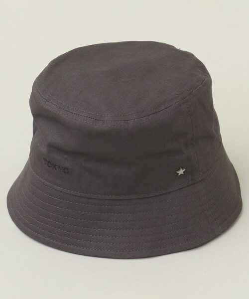 CONVERSE TOKYO（コンバーストウキョウ）の「TOKYOツイルバケットハット（ハット・レディース・チャコールグレー/ブラック/ベージュ/オリーブ/ネイビー・SMALL/LARGE）」の2枚目の写真