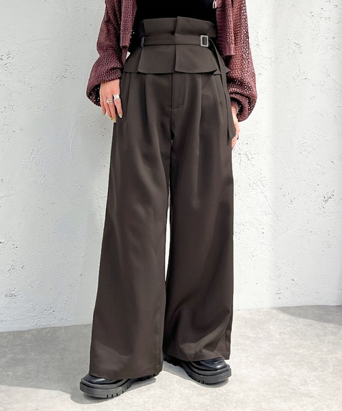 apres jour mignon(アプレジュールミニョン)の「別ベルト付きパンツ 【ZOZOTOWN限定アイテム】(その他パンツ・レディース・ブラック/ダークブルー/チャコールグレー・SMALL/MEDIUM/X-LARGE)」の9枚目の写真