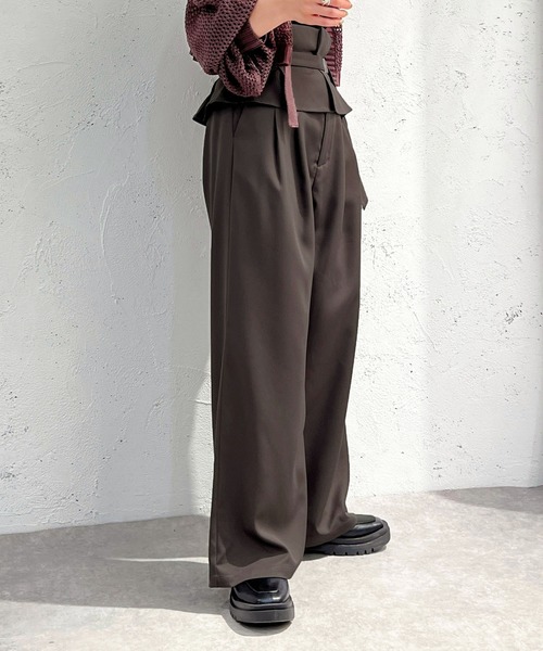 apres jour mignon(アプレジュールミニョン)の「別ベルト付きパンツ 【ZOZOTOWN限定アイテム】(その他パンツ・レディース・ブラック/ダークブルー/チャコールグレー・SMALL/MEDIUM/X-LARGE)」の10枚目の写真