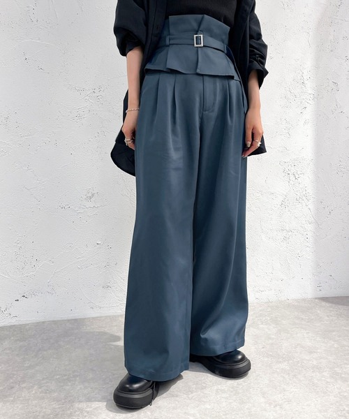 apres jour mignon(アプレジュールミニョン)の「別ベルト付きパンツ 【ZOZOTOWN限定アイテム】(その他パンツ・レディース・ブラック/ダークブルー/チャコールグレー・SMALL/MEDIUM/X-LARGE)」の18枚目の写真