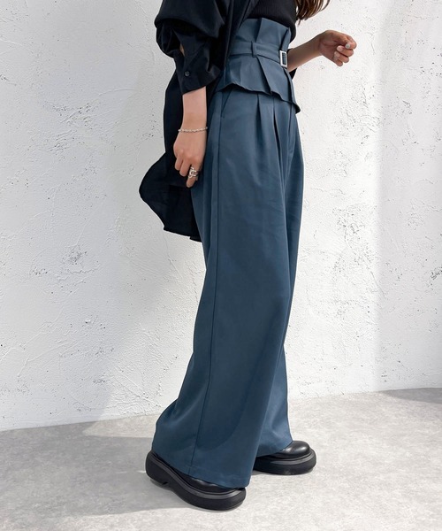 apres jour mignon(アプレジュールミニョン)の「別ベルト付きパンツ 【ZOZOTOWN限定アイテム】(その他パンツ・レディース・ブラック/ダークブルー/チャコールグレー・SMALL/MEDIUM/X-LARGE)」の19枚目の写真