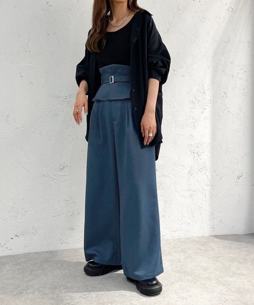 apres jour mignon(アプレジュールミニョン)の「別ベルト付きパンツ 【ZOZOTOWN限定アイテム】(その他パンツ・レディース・ブラック/ダークブルー/チャコールグレー・SMALL/MEDIUM/X-LARGE)」の22枚目の写真
