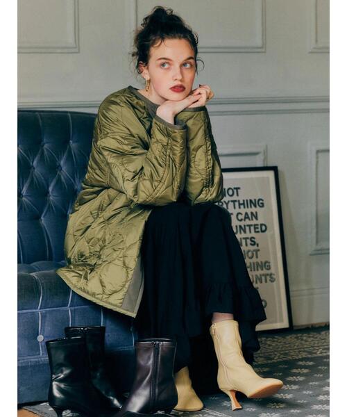 AMERICAN HOLIC（アメリカンホリック）の「裾フリルフレアスカート（スカート・レディース・ブラック/ブラウン/グリーン・L/M）」の7枚目の写真