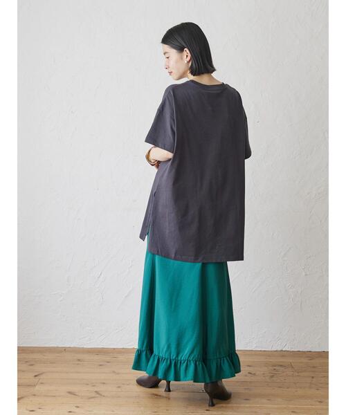 AMERICAN HOLIC（アメリカンホリック）の「裾フリルフレアスカート（スカート・レディース・ブラック/ブラウン/グリーン・L/M）」の12枚目の写真