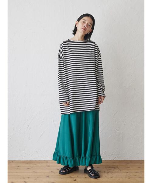 AMERICAN HOLIC（アメリカンホリック）の「裾フリルフレアスカート（スカート・レディース・ブラック/ブラウン/グリーン・L/M）」の13枚目の写真