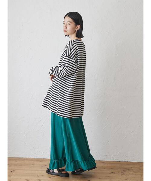 AMERICAN HOLIC（アメリカンホリック）の「裾フリルフレアスカート（スカート・レディース・ブラック/ブラウン/グリーン・L/M）」の14枚目の写真