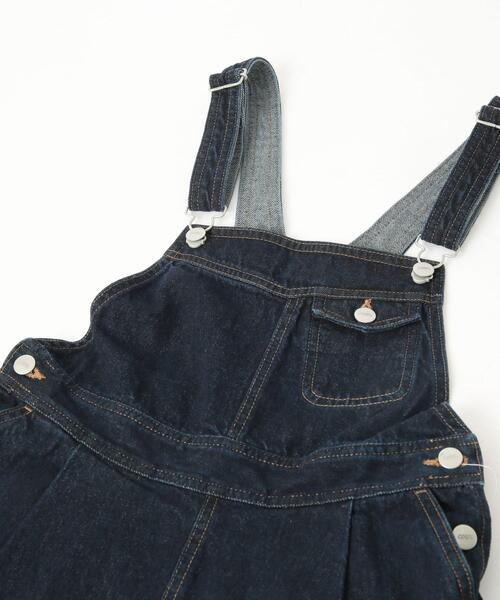 coen（コーエン）の「デニムサロペットスカート（ジャンパースカート・レディース・ネイビー/ブラック・L/M）」の15枚目の写真