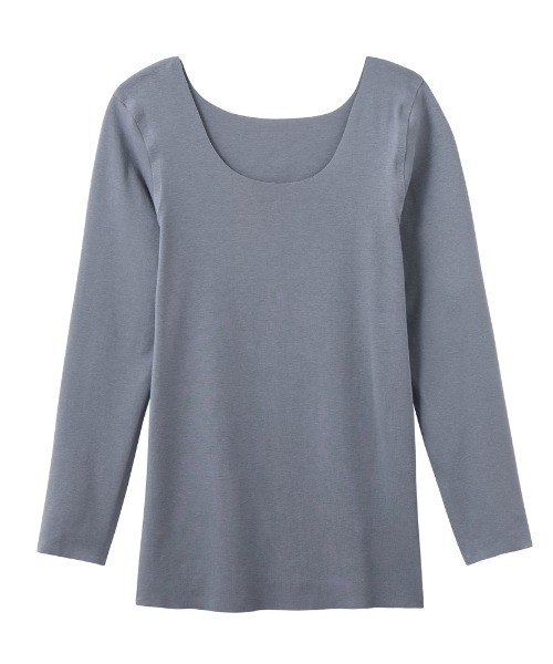 GUNZE（グンゼ）の「KIREILABO/キレイラボ 縫い目がなくてチクチクしにくい 長袖インナー オーガニックコットン（インナーウェア/肌着・レディース・ホワイト系その他/ブラック/ピンク/杢グレー/ブルー系その他・MEDIUM/LARGE/X-LARGE）」の5枚目の写真