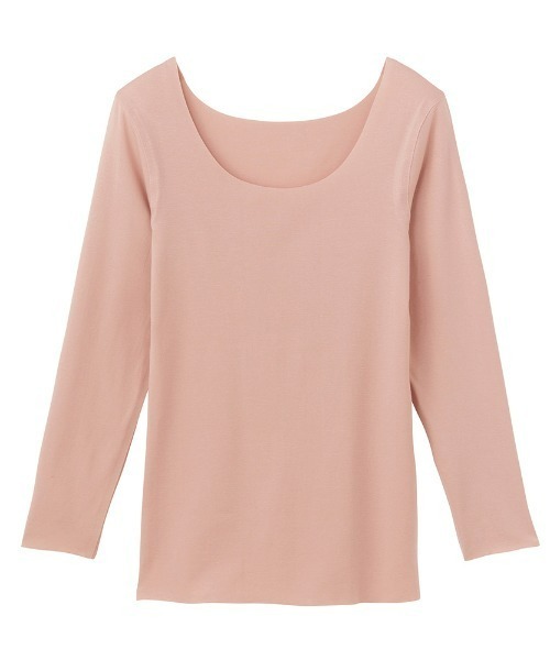 GUNZE（グンゼ）の「KIREILABO/キレイラボ 縫い目がなくてチクチクしにくい 長袖インナー オーガニックコットン（インナーウェア/肌着・レディース・ホワイト系その他/ブラック/ピンク/杢グレー/ブルー系その他・MEDIUM/LARGE/X-LARGE）」の6枚目の写真