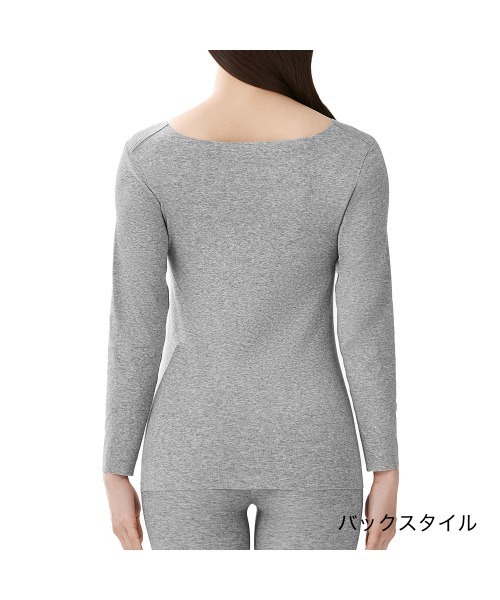 GUNZE（グンゼ）の「KIREILABO/キレイラボ 縫い目がなくてチクチクしにくい 長袖インナー オーガニックコットン（インナーウェア/肌着・レディース・ホワイト系その他/ブラック/ピンク/杢グレー/ブルー系その他・MEDIUM/LARGE/X-LARGE）」の21枚目の写真