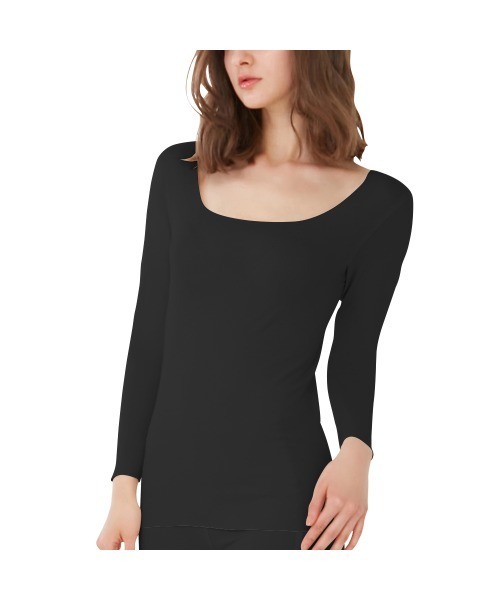 GUNZE（グンゼ）の「KIREILABO/キレイラボ 縫い目がなくてチクチクしにくい 長袖インナー オーガニックコットン（インナーウェア/肌着・レディース・ホワイト系その他/ブラック/ピンク/杢グレー/ブルー系その他・MEDIUM/LARGE/X-LARGE）」の22枚目の写真