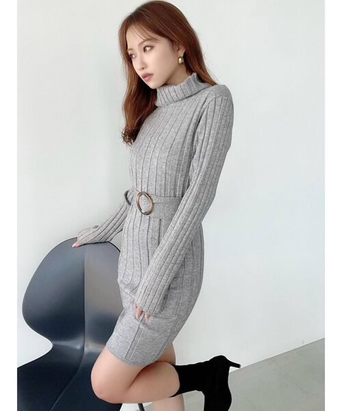 RESEXXY（リゼクシー）の「ワイドリブニットワンピース（ワンピース