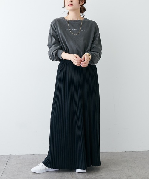 PUAL CE CIN(ピュアルセシン)の「針抜きプリーツスカート(スカート・レディース・ブラック/ベージュ・FREE)」の16枚目の写真