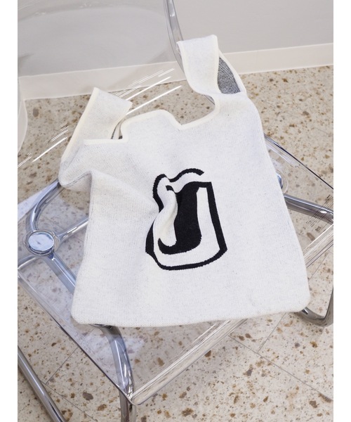 JUMELLE（ジュメロ）の「ロゴニットバッグ（トートバッグ・レディース・アイボリー・FREE）」の12枚目の写真