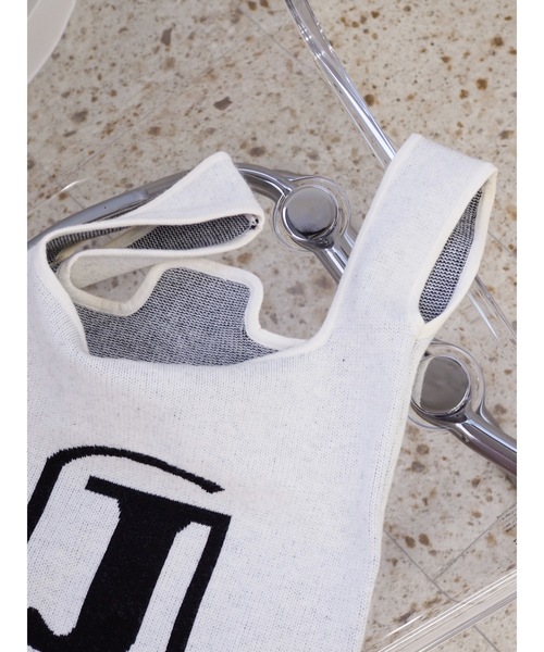 JUMELLE（ジュメロ）の「ロゴニットバッグ（トートバッグ・レディース・アイボリー・FREE）」の13枚目の写真