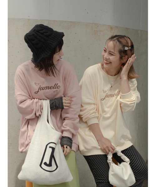 JUMELLE（ジュメロ）の「ロゴニットバッグ（トートバッグ・レディース・アイボリー・FREE）」の9枚目の写真