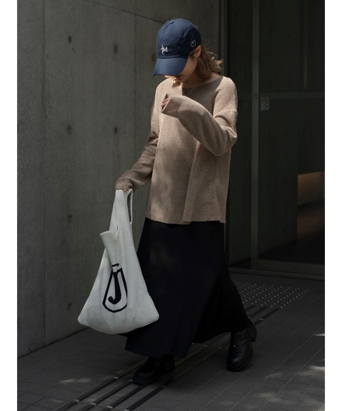 JUMELLE（ジュメロ）の「ロゴニットバッグ（トートバッグ・レディース・アイボリー・FREE）」の6枚目の写真