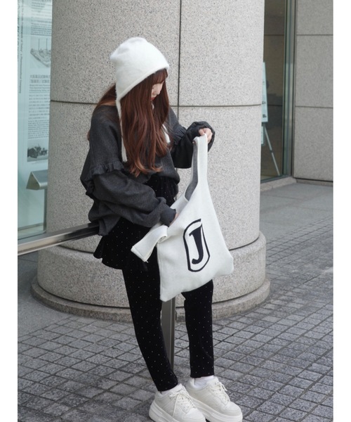 JUMELLE（ジュメロ）の「ロゴニットバッグ（トートバッグ・レディース・アイボリー・FREE）」の19枚目の写真