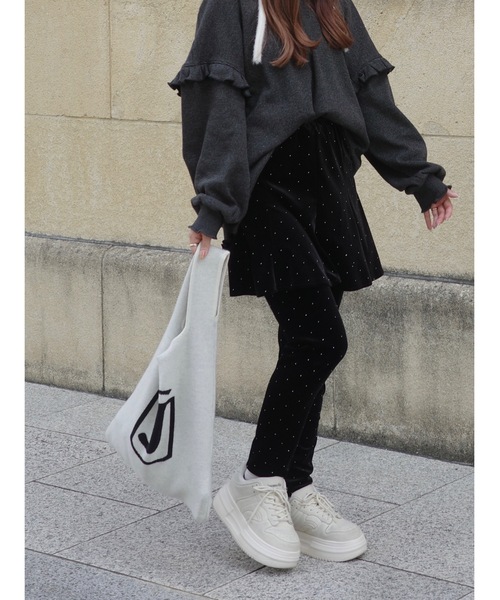 JUMELLE（ジュメロ）の「ロゴニットバッグ（トートバッグ・レディース・アイボリー・FREE）」の22枚目の写真