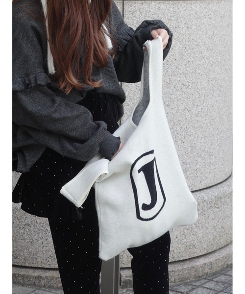 JUMELLE（ジュメロ）の「ロゴニットバッグ（トートバッグ・レディース・アイボリー・FREE）」の18枚目の写真