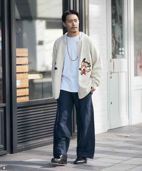 B.C STOCK(ベーセーストック)の「CANADA カウチンジップカーディガン(カーディガン/ボレロ・メンズ・ホワイト×ホワイト/イエロー・LARGE/MEDIUM)」の18枚目の写真