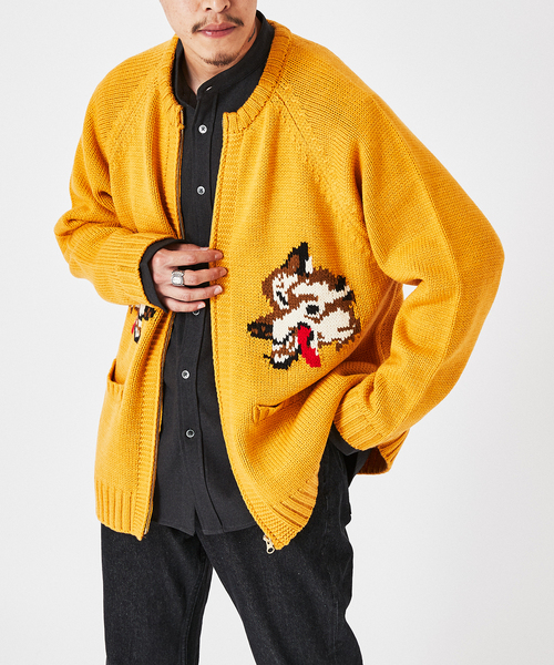 B.C STOCK(ベーセーストック)の「CANADA カウチンジップカーディガン(カーディガン/ボレロ・メンズ・ホワイト×ホワイト/イエロー・LARGE/MEDIUM)」の20枚目の写真