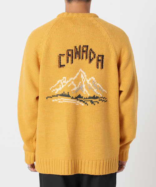 B.C STOCK(ベーセーストック)の「CANADA カウチンジップカーディガン(カーディガン/ボレロ・メンズ・ホワイト×ホワイト/イエロー・LARGE/MEDIUM)」の16枚目の写真