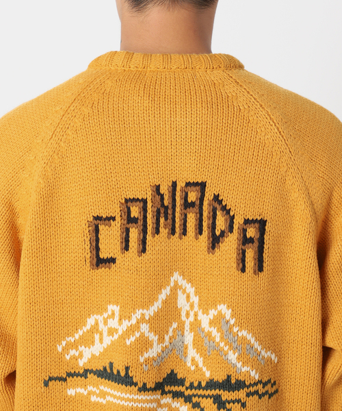 B.C STOCK(ベーセーストック)の「CANADA カウチンジップカーディガン(カーディガン/ボレロ・メンズ・ホワイト×ホワイト/イエロー・LARGE/MEDIUM)」の21枚目の写真