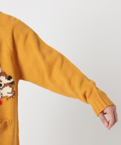 B.C STOCK(ベーセーストック)の「CANADA カウチンジップカーディガン(カーディガン/ボレロ・メンズ・ホワイト×ホワイト/イエロー・LARGE/MEDIUM)」の11枚目の写真