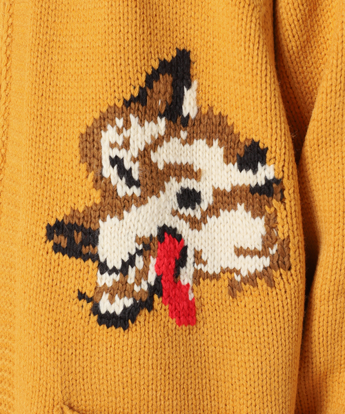 B.C STOCK(ベーセーストック)の「CANADA カウチンジップカーディガン(カーディガン/ボレロ・メンズ・ホワイト×ホワイト/イエロー・LARGE/MEDIUM)」の17枚目の写真