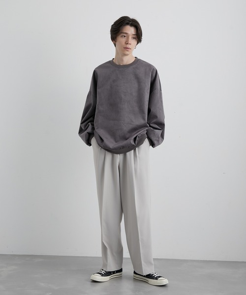 JUNRED（ジュンレッド）の「ウォームツイルイージータックワイドパンツ