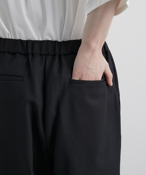 JUNRED（ジュンレッド）の「ウォームツイルイージータックワイドパンツ（スラックス・メンズ・ブラック/グレー/グリーン・S/M/L）」の19枚目の写真