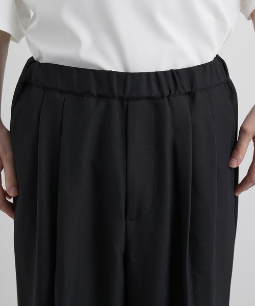 JUNRED（ジュンレッド）の「ウォームツイルイージータックワイドパンツ（スラックス・メンズ・ブラック/グレー/グリーン・S/M/L）」の5枚目の写真