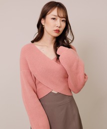 ワイドクロスショートニット