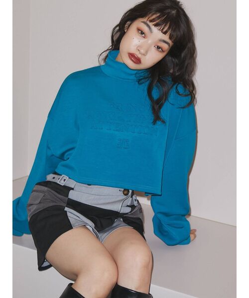 jouetie（ジュエティ）の「エンボスロゴプルオーバー（スウェット・レディース・オフホワイト/ブラック/ブルー・MEDIUM）」の5枚目の写真