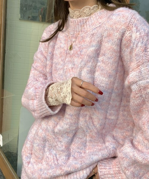 LAC-VERT(ラック・ヴェール)の「マーブルゆるニット(ニット/セーター・レディース・その他1/その他2・FREE)」の7枚目の写真