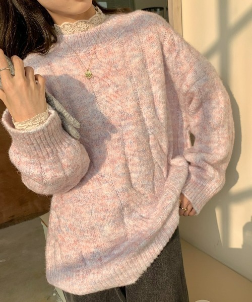 LAC-VERT(ラック・ヴェール)の「マーブルゆるニット(ニット/セーター・レディース・その他1/その他2・FREE)」の8枚目の写真