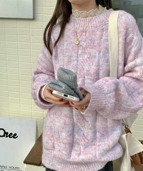 LAC-VERT(ラック・ヴェール)の「マーブルゆるニット(ニット/セーター・レディース・その他1/その他2・FREE)」の15枚目の写真