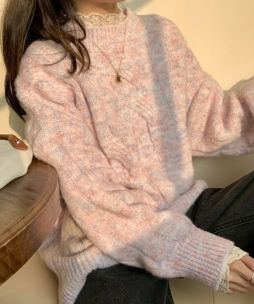 LAC-VERT(ラック・ヴェール)の「マーブルゆるニット(ニット/セーター・レディース・その他1/その他2・FREE)」の17枚目の写真
