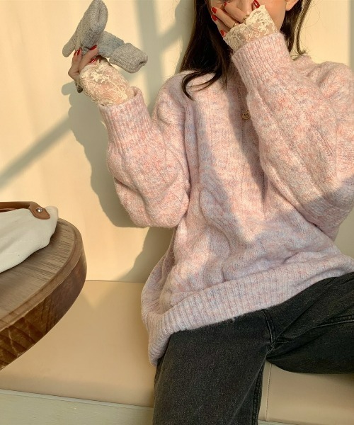 LAC-VERT(ラック・ヴェール)の「マーブルゆるニット(ニット/セーター・レディース・その他1/その他2・FREE)」の18枚目の写真