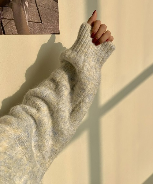 LAC-VERT(ラック・ヴェール)の「マーブルゆるニット(ニット/セーター・レディース・その他1/その他2・FREE)」の11枚目の写真