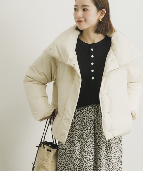 HANES（ヘインズ）の「Hanes　Thermal Henly Neck（Tシャツ/カットソー・レディース・ブラック/グレー/オフホワイト・FREE）」の10枚目の写真