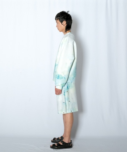 Wizzard(ウィザード)の「Wizzard ウィザード / PRINT FAB SWEAT ビッグシルエット総柄プリントビッグシルエットスウェット / W23SS-DC020(スウェット・メンズ・ナチュラル/ブルー/レッド・1/2/3)」の5枚目の写真