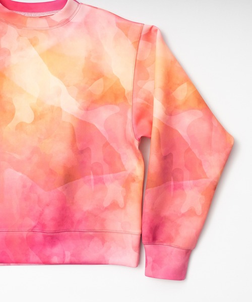 Wizzard(ウィザード)の「Wizzard ウィザード / PRINT FAB SWEAT ビッグシルエット総柄プリントビッグシルエットスウェット / W23SS-DC020(スウェット・メンズ・ナチュラル/ブルー/レッド・1/2/3)」の11枚目の写真