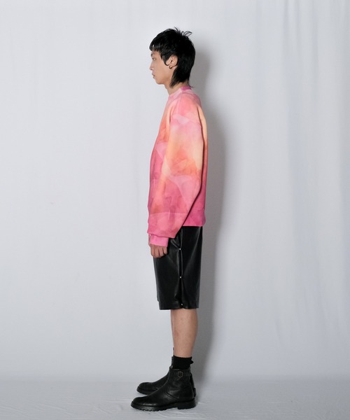 Wizzard(ウィザード)の「Wizzard ウィザード / PRINT FAB SWEAT ビッグシルエット総柄プリントビッグシルエットスウェット / W23SS-DC020(スウェット・メンズ・ナチュラル/ブルー/レッド・1/2/3)」の14枚目の写真