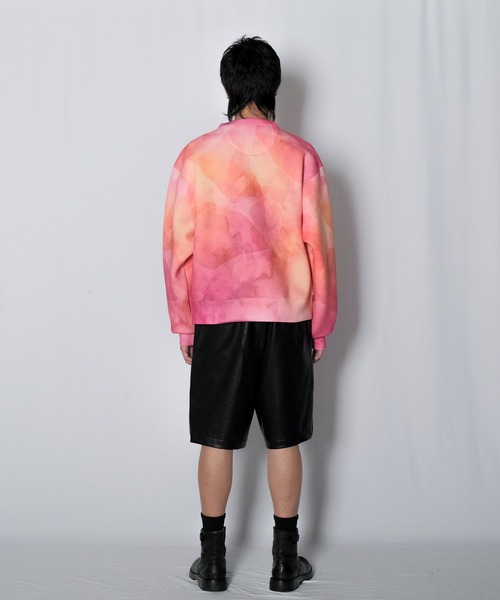 Wizzard(ウィザード)の「Wizzard ウィザード / PRINT FAB SWEAT ビッグシルエット総柄プリントビッグシルエットスウェット / W23SS-DC020(スウェット・メンズ・ナチュラル/ブルー/レッド・1/2/3)」の15枚目の写真