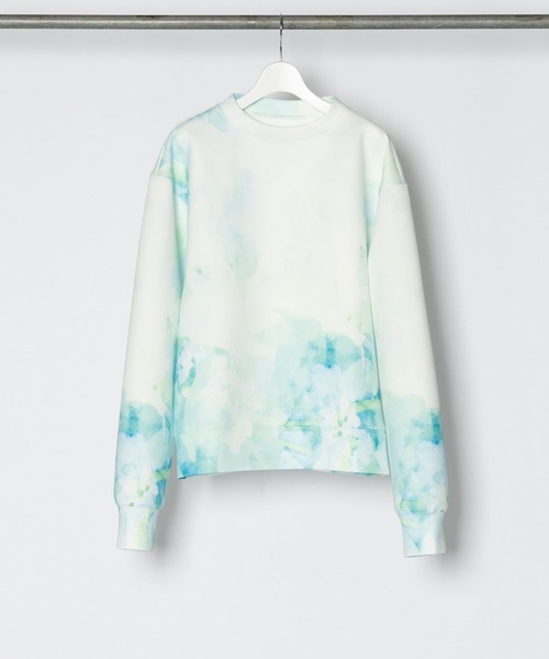 Wizzard(ウィザード)の「Wizzard ウィザード / PRINT FAB SWEAT ビッグシルエット総柄プリントビッグシルエットスウェット / W23SS-DC020(スウェット・メンズ・ナチュラル/ブルー/レッド・1/2/3)」の16枚目の写真