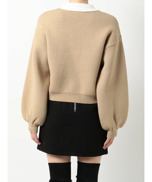 EMODA（エモダ）の「ミニカラーロゴニット（ニット/セーター・レディース・グレー/ブラック/ベージュ・FREE）」の18枚目の写真